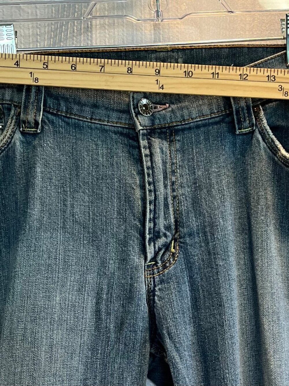 Vintage Petrol Heartbreaker Bootcut Western Jeans size 14 32x32 - Picture 3 of 9